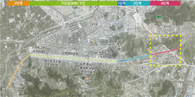 김해시, 내년 3월 진영 폐선부지 7㎞ 도시숲 완성 공식 게시물 사진