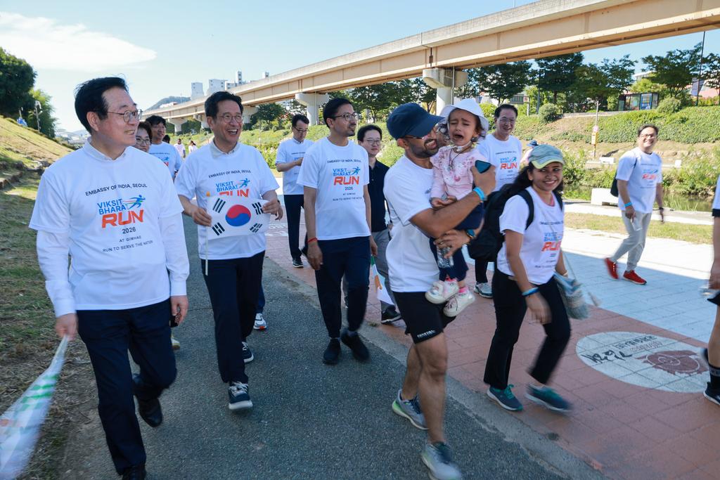 주한인도대사관-김해시, Viksit Bharat Run 2026 성공 개최 공식 게시물 사진